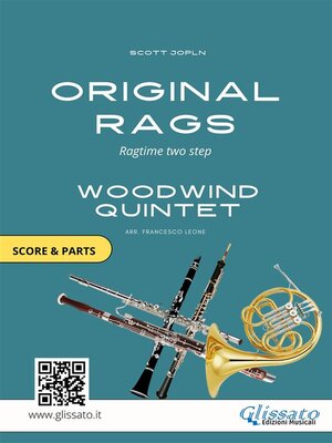 cover image of Woodwind Quintet--Original Rags (score & parts)